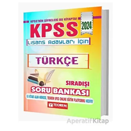 Teorem 2024 KPSS Lisans Türkçe Sıradışı Soru Bankası