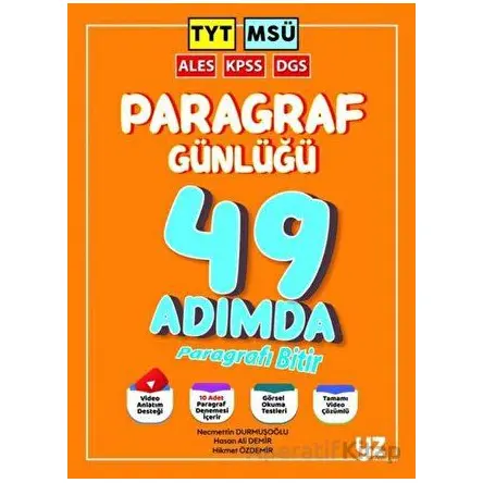 TYT MSÜ KPSS DGS ALES Paragraf Günlüğü YZ Yayınları
