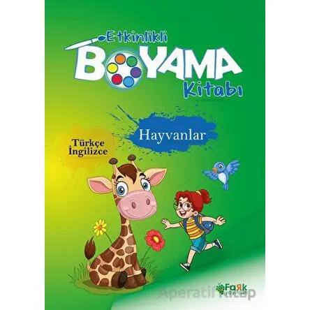 Etkinlikli Boyama Kitabı Hayvanlar - Kolektif - Fark Yayınları