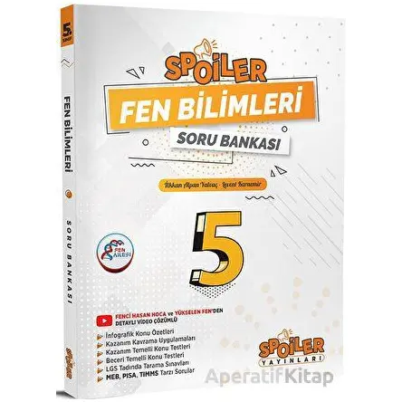 Spoiler Yayınları 5. Sınıf Fen Bilimleri Spoiler Soru Bankası