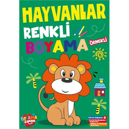 Renkli Boyama Hayvanlar Boyama Zamanı