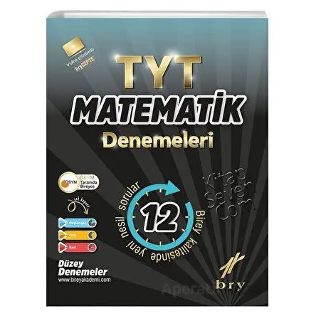 TYT Matematik 12 Li Denemeleri Birey Yayınları