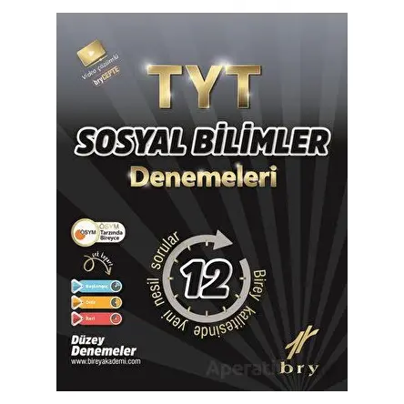 TYT Sosyal Bilimler 12 li Deneme Birey Yayınları