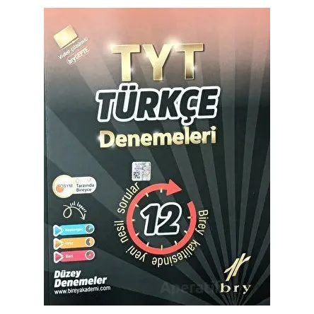 TYT Türkçe 12 li Denemeleri Birey Yayınları
