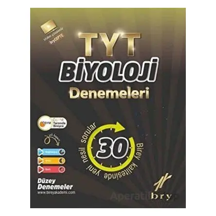 TYT Biyoloji Denemeleri 30 lu Birey Yayınları