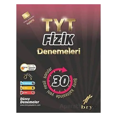 TYT Fizik Denemeleri 30 lu Birey Yayınları
