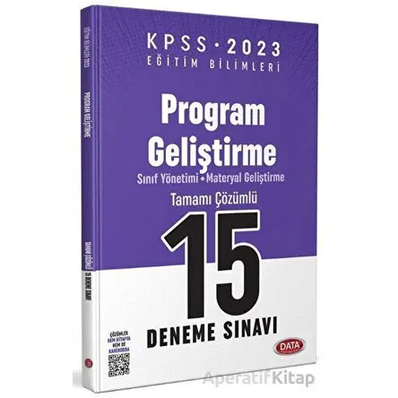 Data KPSS Eğitim Bilimleri Program Geliştirme Tamamı Çözümlü 15 Deneme Sınavı