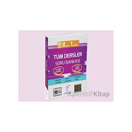 Karekök 8. Sınıf LGS 1. Dönem Tüm Dersler Soru Bankası