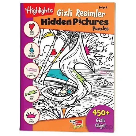 Hidden Pictures Gizli Resimler Seviye 4 - Kolektif - Dikkat Atölyesi Yayınları