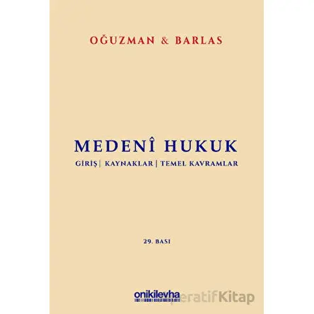 Medeni Hukuk - Nami Barlas - On İki Levha Yayınları
