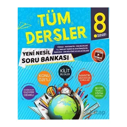 8. Sınıf Tüm Dersler Yeni Nesil Soru Bankası - Kolektif - Evrensel İletişim Yayınları
