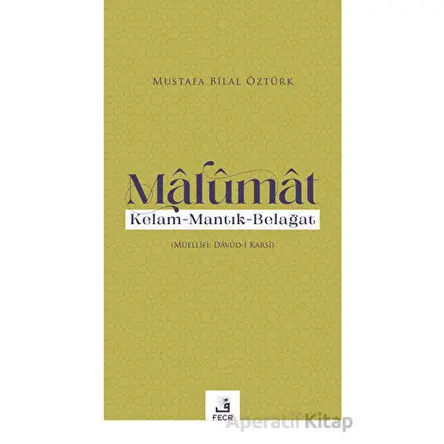 Malumat - Mustafa Bilal Öztürk - Fecr Yayınları