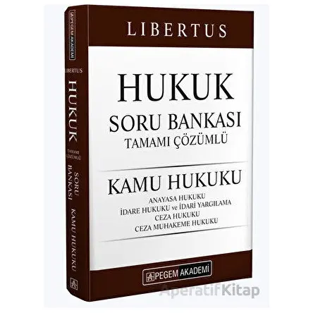 KPSS A Grubu Hukuk Soru Bankası-Kamu Hukuku - Komisyon - Pegem Akademi Yayıncılık