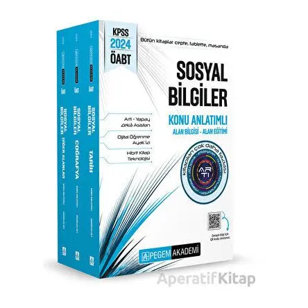 2024 KPSS ÖABT Sosyal Bilgiler Konu Anlatımlı (3 Kitap) - Kolektif - Pegem Akademi Yayıncılık
