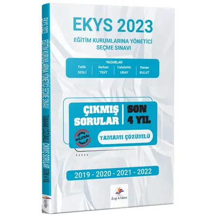 2023 MEB EKYS Müdür ve Yardımcılığı Son 4 Yıl Çıkmış Sorular Çözümlü - Kolektif - Dizgi Kitap