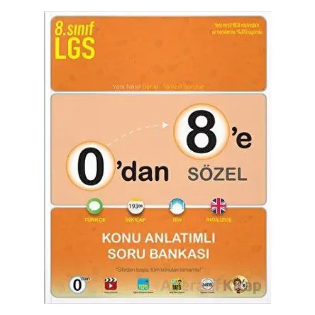 Tonguç 0’dan 8’e Sözel Konu Anlatımlı Soru Bankası