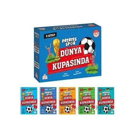 Patatesspor Dünya Kupasında(5 Kitap + Soru Kitapçığı) - Yusuf Asal - Nesil Çocuk Yayınları