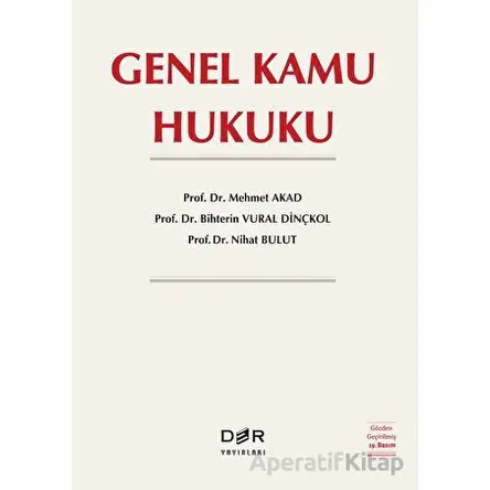 Genel Kamu Hukuku - Nihat Bulut - Der Yayınları