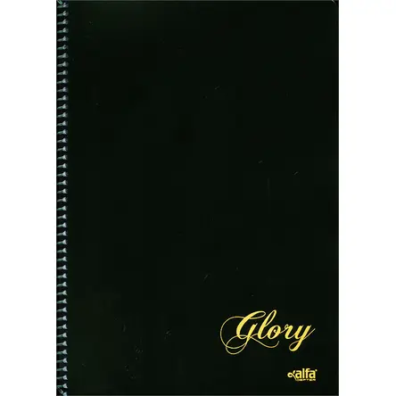 A4 Boy 80 Yaprak Çizgisiz Spiral Kapak Alfa Defter
