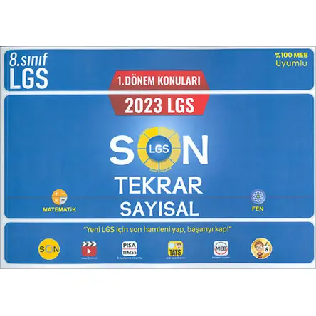 Tonguç 2023 LGS 1.Dönem Sayısal Son Tekrar