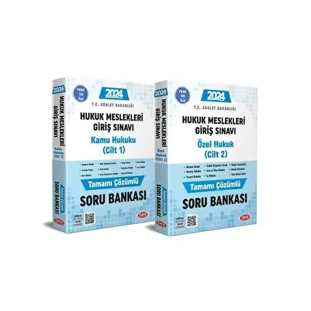 Data Hukuk Meslekleri Giriş Sınavına Hazırlık Tamamı Çözümlü Soru Bankası 1-2