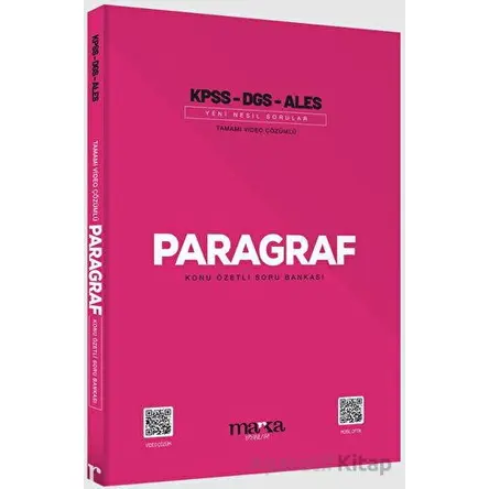 2024 Kpss Dgs Ales Paragraf Konu Özetli Yeni Nesil Soru Bankası Tamamı Video Çözümlü Marka Yayınları
