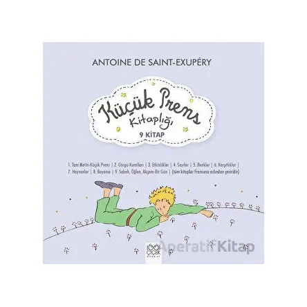 Küçük Prens Kitaplığı - 9 Kitaplık Kutulu Set - Antoine de Saint-Exupery - 1001 Çiçek Kitaplar