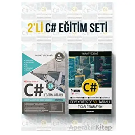 Yeni Bas¸layanlar ic¸in 2li C# Egˆitim Seti (2 Kitap) - Murat Yücedağ - Dikeyeksen Yayın Dağıtım