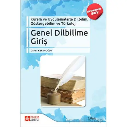 Genel Dilbilimine Giriş - Caner Kerimoğlu - Pegem Akademi Yayıncılık
