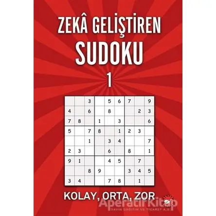 Zeka Geliştiren Sudoku 1 - Ramazan Oktay - Beyaz Balina Yayınları