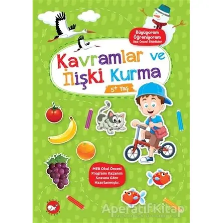 Kavramlar ve İlişki Kurma 5+ Yaş - Büyüyorum Öğreniyorum Okul Öncesi Etkinlikleri