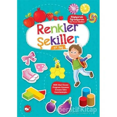 Renkler Şekiller 5+ Yaş - Büyüyorum Öğreniyorum Okul Öncesi Etkinlikleri