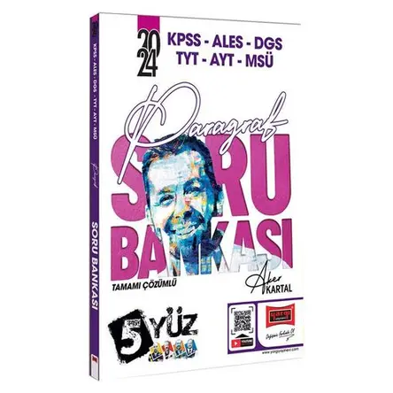 Yargı Yayınları 2024 KPSS-ALES-DGS-TYT-AYT-MSÜ Tamamı Çözümlü Paragraf Soru Bankası