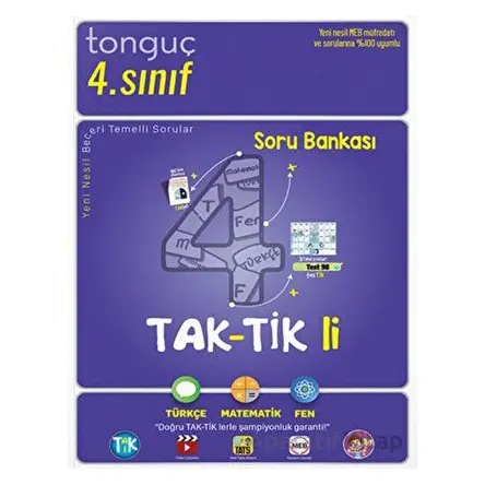 4. Sınıf Taktikli Soru Bankası Tonguç Akademi