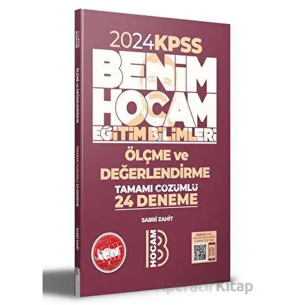 2024 Benim Hocam Yayınları Eğitim Bilimleri Ölçme ve Değerlendirme Tamamı Çözümlü 24 Deneme