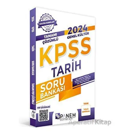 KPSS Genel Kültür Tamamı Çözümlü Tarih Soru Bankası - Tahsin Demirdal - Panem Yayınları