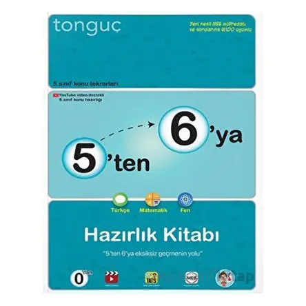 5’ten 6’ya Hazırlık Kitabı Tonguç Akademi