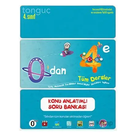 0’dan 4’e Konu Anlatımlı Soru Bankası Tonguç Akademi