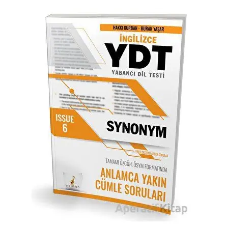 YDT İngilizce Synonym Issue 6 - Kolektif - Pelikan Tıp Teknik Yayıncılık