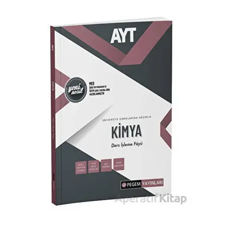 AYT Kimya Ders İşleme Föyü - Kolektif - Pegem Akademi Yayıncılık