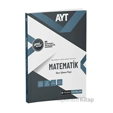 AYT Matematik Ders İşleme Föyü - Kolektif - Pegem Akademi Yayıncılık