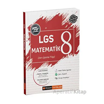 LGS Matematik Ders İşleme Föyü - Kolektif - Pegem Akademi Yayıncılık