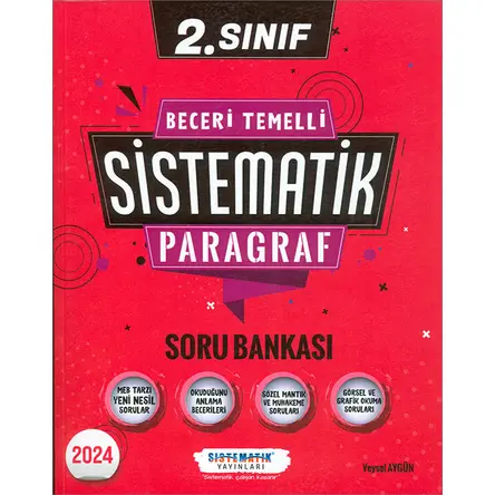 2.Sınıf Beceri Temelli Sistematik Paragraf Soru Bankası Sistematik Yayınları