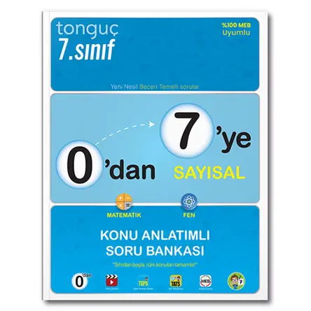 0dan 7ye Sayısal Konu Anlatımlı Soru Bankası Tonguç Akademi