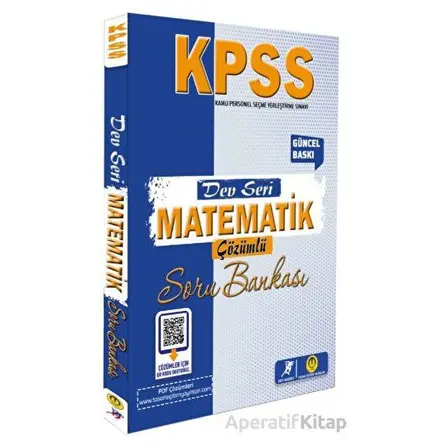 2024 KPSS Dev Seri-Matematik Soru Bankası - Kolektif - Tasarı Eğitim Yayınları