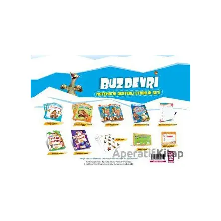 Buz Devri Matematik Destekli Etkinlik Seti (Poşet Çanta Seti)