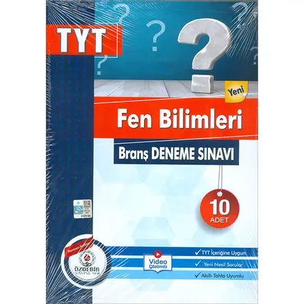 TYT Fen Bilimleri Branş 10lu Deneme Sınavı Özdebir Yayınları