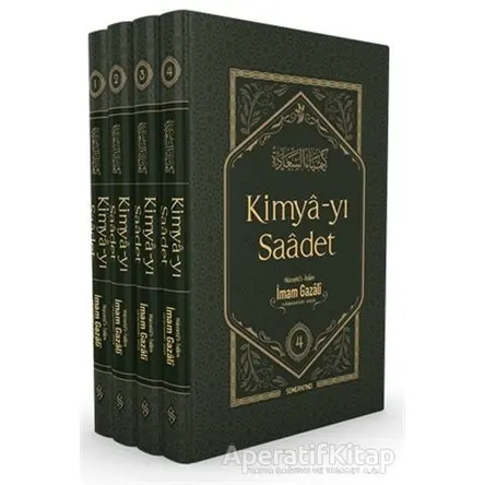 Kimya-yı Saadet Yeşil (Kutulu 4 Cilt Takım) - İmam-ı Gazali - Semerkand Yayınları