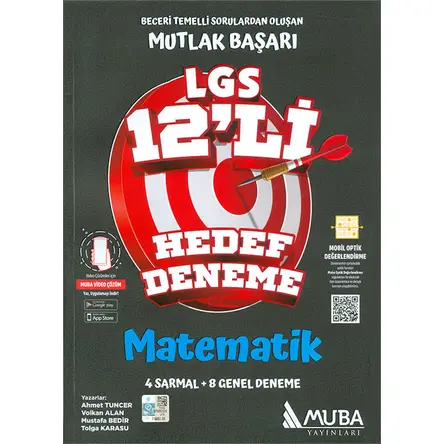 LGS 8.Sınıf Matematik 12li Hedef Deneme Muba Yayınları