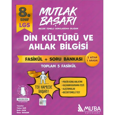 LGS 8.Sınıf Din Kültürü Fasikül + Soru Bankası Muba Yayınları